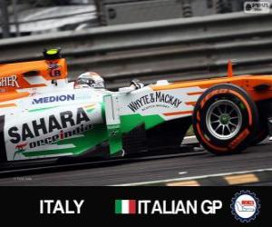 yapboz Adrian Sutil - Force India - Monza, 2013